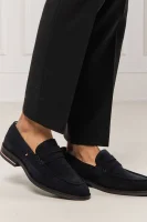 Leather loafers Tommy Hilfiger navy blue