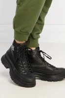 Leather hiking boots LUNA Karl Lagerfeld black