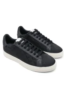 Sneakers | with addition of leather Emporio Armani navy blue