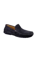 Leather loafers Austin Gant navy blue