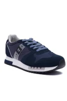 Leather sneakers BLAUER navy blue