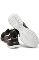 Sneakersy | z dodatkiem skóry Armani Exchange czarny