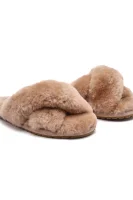 Wełniane obuwie domowe Mayberry | z dodatkiem skóry EMU Australia brązowy