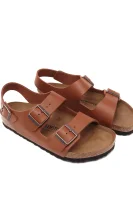 Leather sandals Milano Birkenstock brown