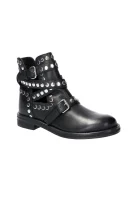 Leather ankle boots TWINSET black