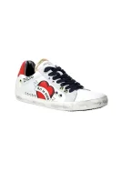 Leather sneakers ZADIG USED RED Zadig&Voltaire white