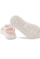 Skórzane sandały la mia bambina Elisabetta Franchi biały