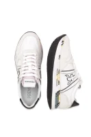Skórzane sneakersy tris Premiata biały