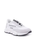 Sneakersy CIGNO | z dodatkiem skóry Weekend MaxMara biały