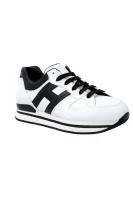 Skórzane sneakersy H222 ALLACCIATO Hogan biały