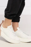 Leather sneakers Red Valentino white