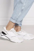 Sneakersy MICOLA | z dodatkiem skóry Guess biały