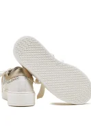 Skórzane sneakersy Tommy Hilfiger biały
