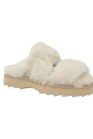 Wool lounge footwear wobbegong | with addition of leather EMU Australia white