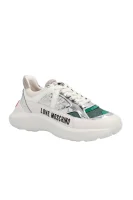 Sneakers | with addition of leather Love Moschino white