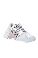 Skórzane sneakersy N21 biały