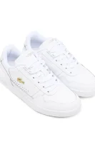 Skórzane sneakersy Court Lacoste biały