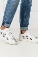 Skórzane sneakersy KOURT MULTIKONIC Karl Lagerfeld biały