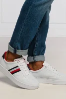 Leather sneakers BASKET Tommy Hilfiger white