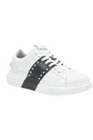 Skórzane sneakersy SALERNO II Guess biały