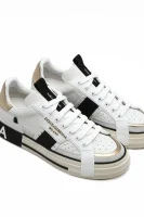 Skórzane sneakersy Dolce & Gabbana biały