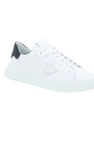 Skórzane sneakersy Philippe Model biały
