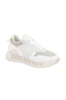 Skórzane sneakersy Dsquared2 biały