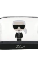 Make-up bag Ikonik Transparent Karl Lagerfeld black