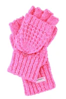 Gloves CLARRIE STITCH MITTEN Superdry pink