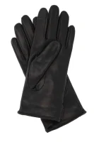 Leather touchscreen gloves TH COIN 002 Tommy Hilfiger black