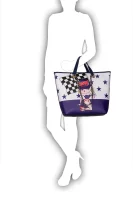 Shopperka Charming Bag Love Moschino fioletowy