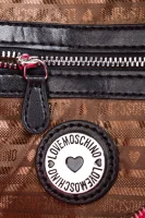 Patent Quilted Satchel Love Moschino pink