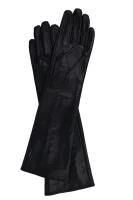 Skórzane rękawiczki Liu Jo czarny