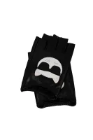 Rękawiczki Ikonik Karl Lagerfeld czarny