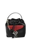 2in1 Love Charms Bucket Bag Love Moschino black