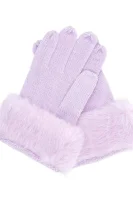 Gloves | with addition of wool Trussardi pink
