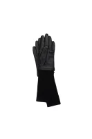 Leather gloves Galanta BOSS BLACK black