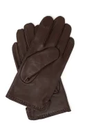 Skórzane rękawiczki LAUREN RALPH LAUREN brązowy