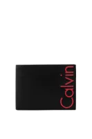 Skórzany portfel Logo Contrast 5CC Calvin Klein czarny