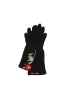 Woolen Gloves Caribou Touch Screen Desigual black