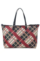 Shopperka Love Tommy Reversible Tote Check Tommy Hilfiger granatowy