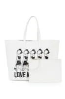 Shopper bag Love Moschino white