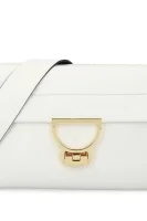 Leather messenger bag ARLETTIS Coccinelle 	off white	