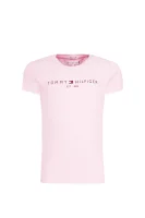 T-shirt ESSENTIAL | Regular Fit Tommy Hilfiger pudrowy róż