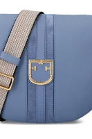 Leather messenger bag GIOIA S Furla blue