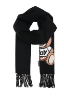 Wool scarf Moschino black