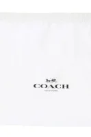 Skórzana torebka na ramię Coach brązowy