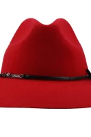 Wełniany kapelusz Borsalino Liu Jo czerwony