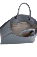 Leather shopper bag ELA CONCRETE Coccinelle gray