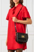 Leather shoulder bag Red Valentino black